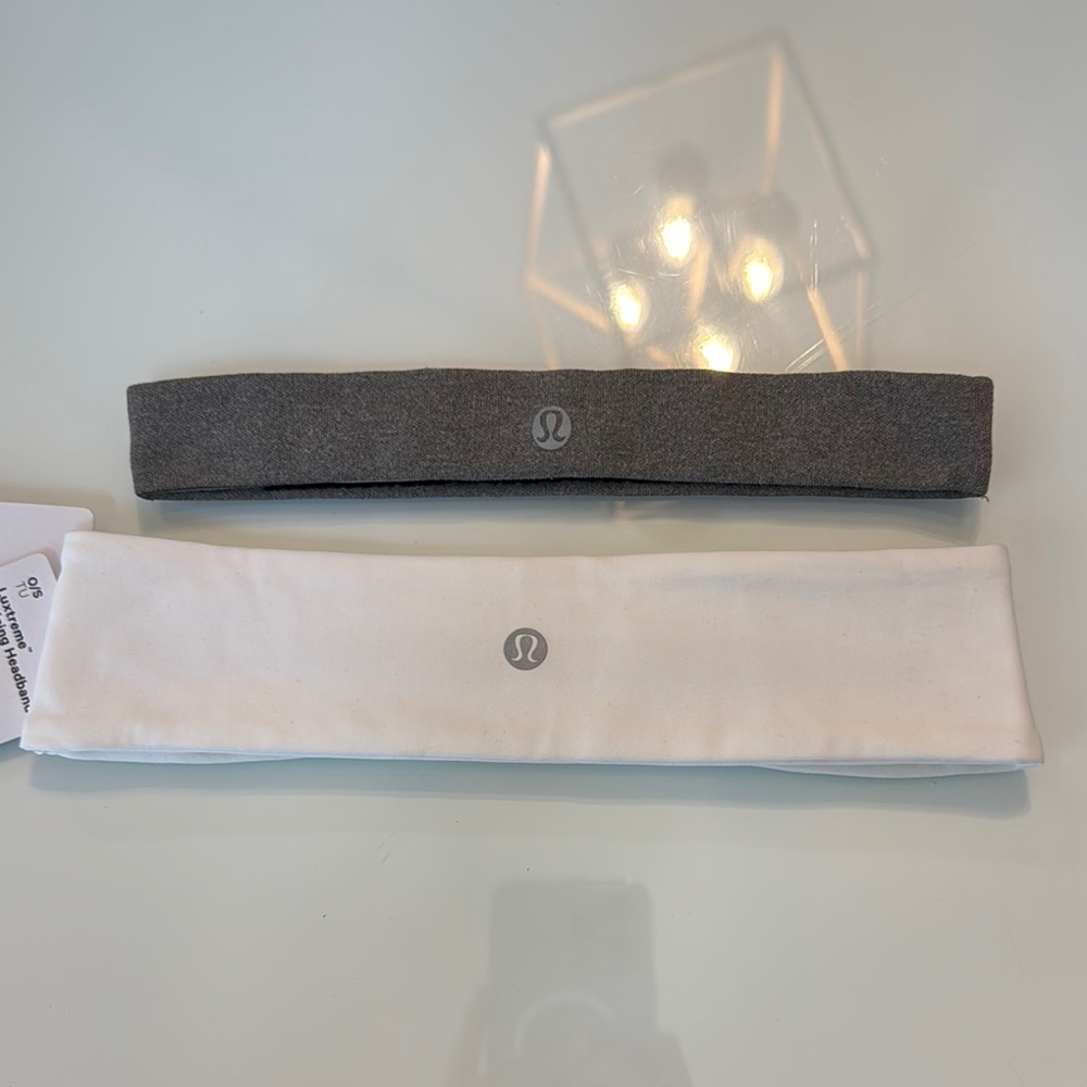 Lululemon Gray and White Headband bundle